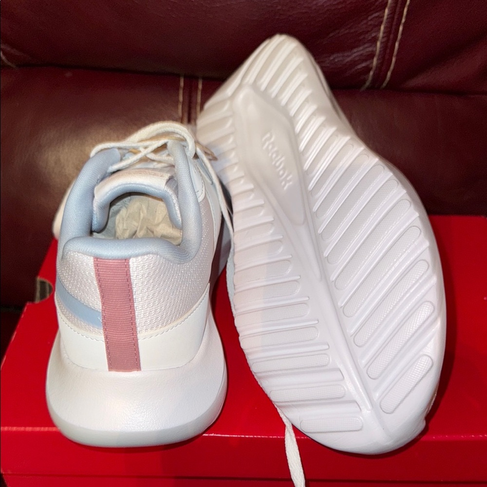 Reebok Blue and Pink Athletic Shoes with Mesh Upper - Picture 4 of 4